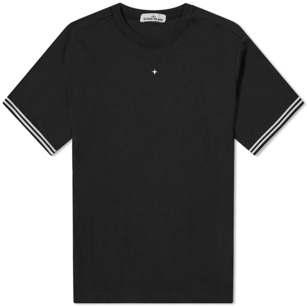 Stone Island men’s logo tee tshirt black size large
